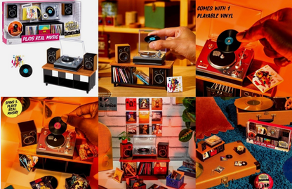 MGA's Miniverse Real Vinyl Music Record Player Brand New SHIPS SAME DAY FREE