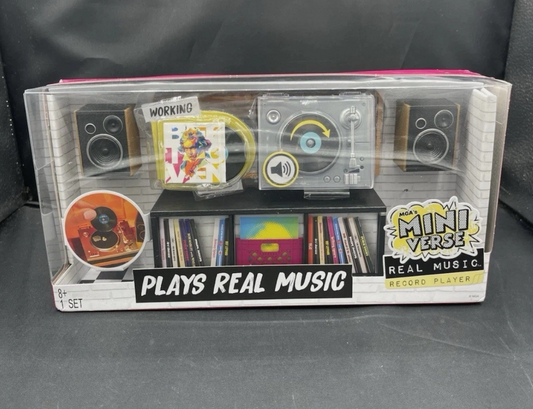 MGA's Miniverse Real Vinyl Music Record Player Brand New SHIPS SAME DAY FREE