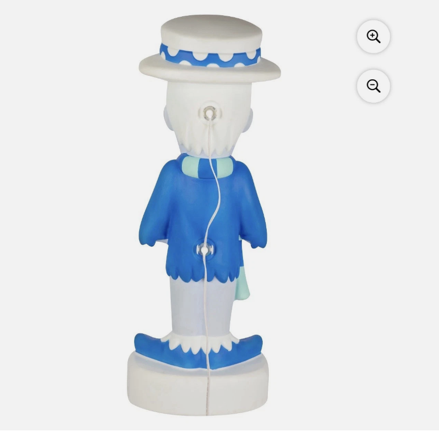 32" Heat and Snow Miser LED Lighted Blow Mold Outdoor Christmas Decor Gemmy New