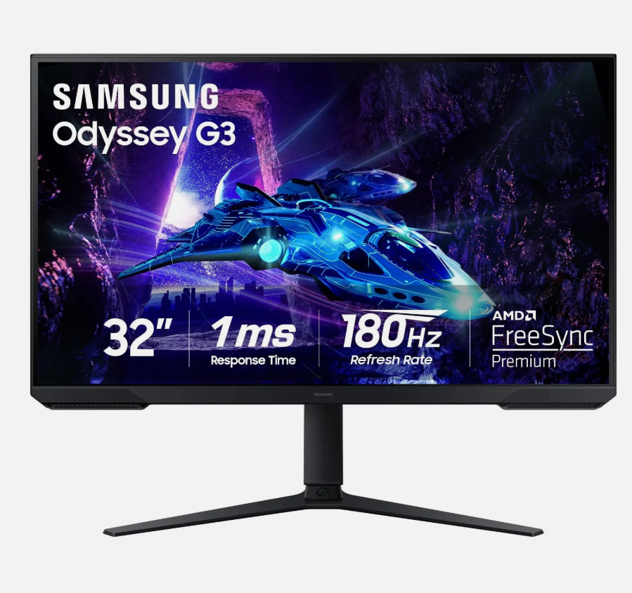 Samsung 32-Inch Odyssey G3 (G30D) 1ms 180Hz FHD Gaming Monitor LS32DG302ENXZA